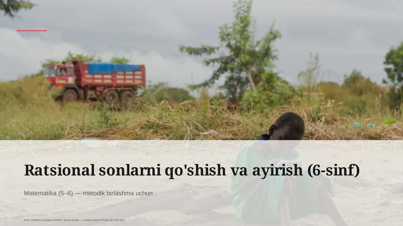 Ratsional sonlarni qo'shish va ayirish (6-sinf) 1