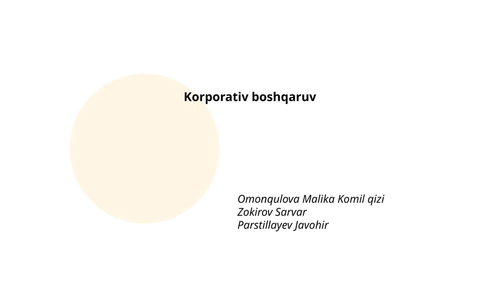 Korporativ boshqaruv 1