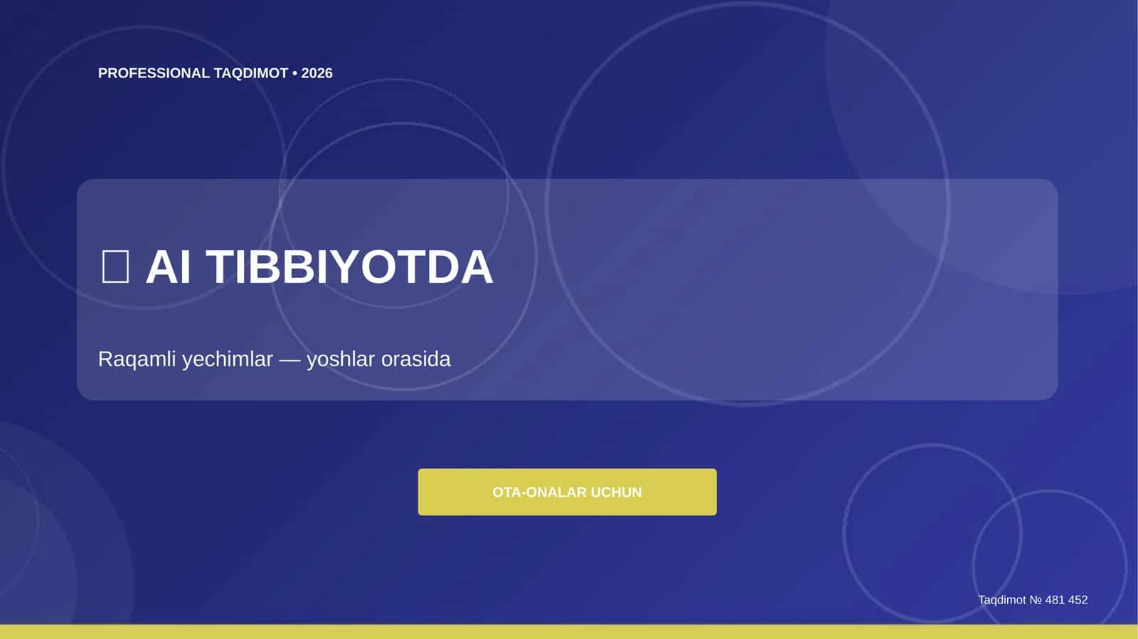 AI tibbiyotda: Raqamli yechimlar (yoshlar orasida) [Ota-onalar uchun] 1