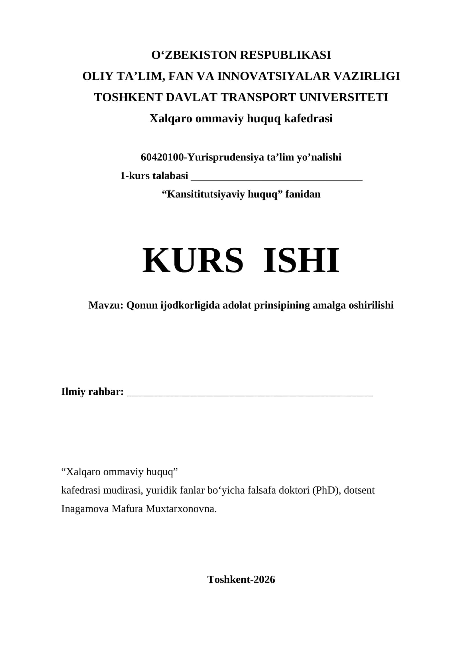 Qonun Ijodkorligida Adolat Prinsipining Amalga Oshirilishi 1