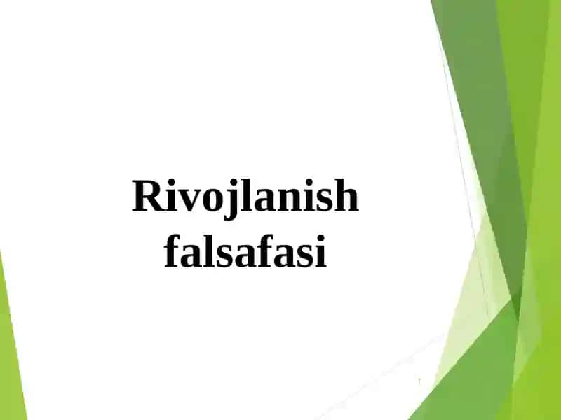 Rivojlanish falsafasi
