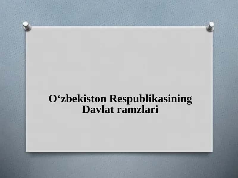O'zbekiston Respublikasi Davlat bayrog'i 1