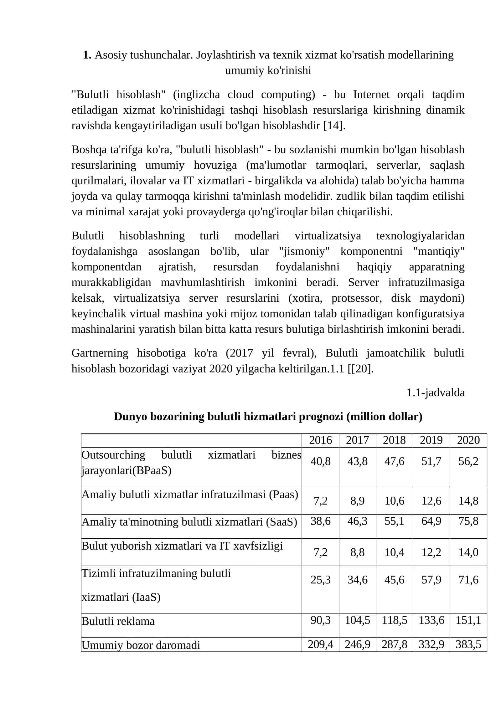 Bulutli hisoblash 1