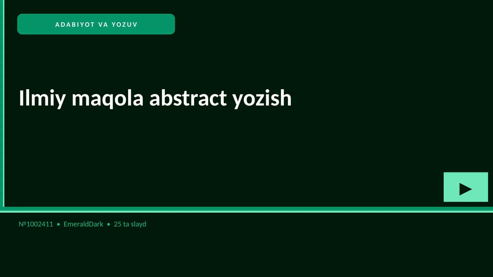 Ilmiy maqola abstract yozish 1