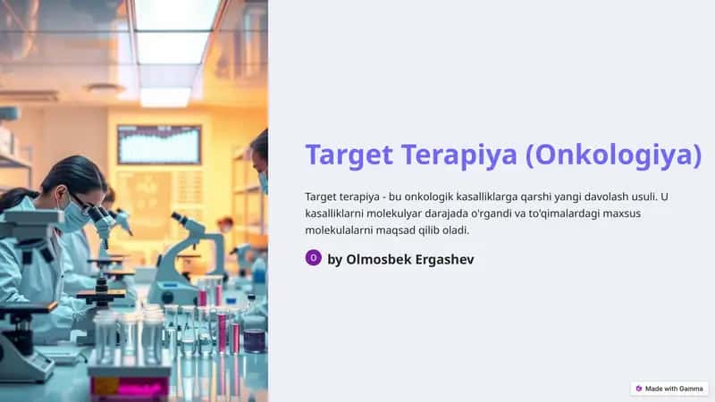 Target Terapiya (Onkologiya) 1