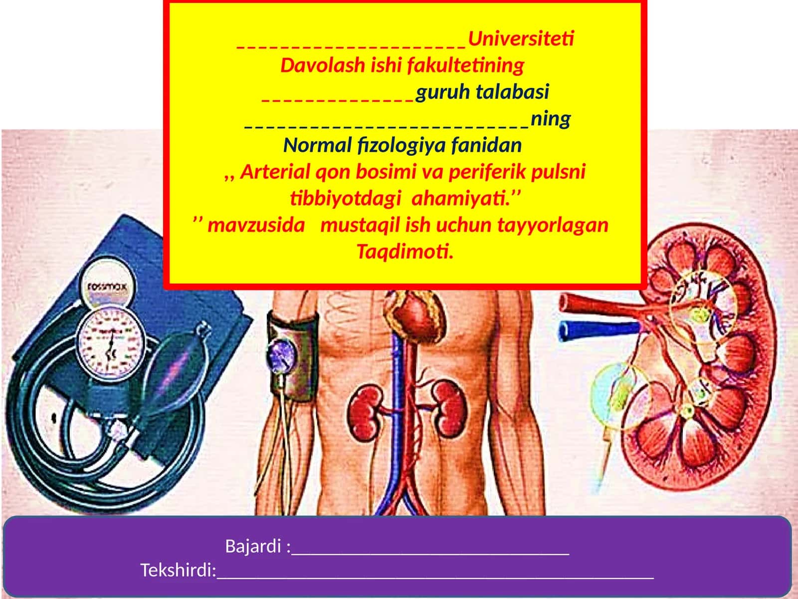 Arterial Qon Bosimi va Periferik Pulsning Tibbiyotdagi Ahamiyati 1
