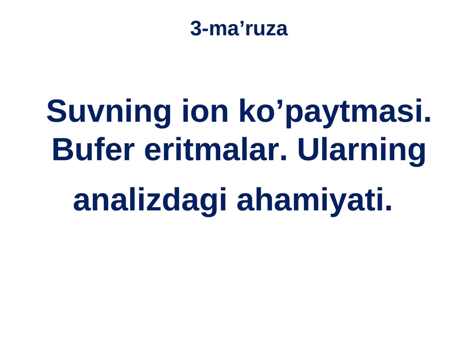 Suvning ion ko’paytmasi 1