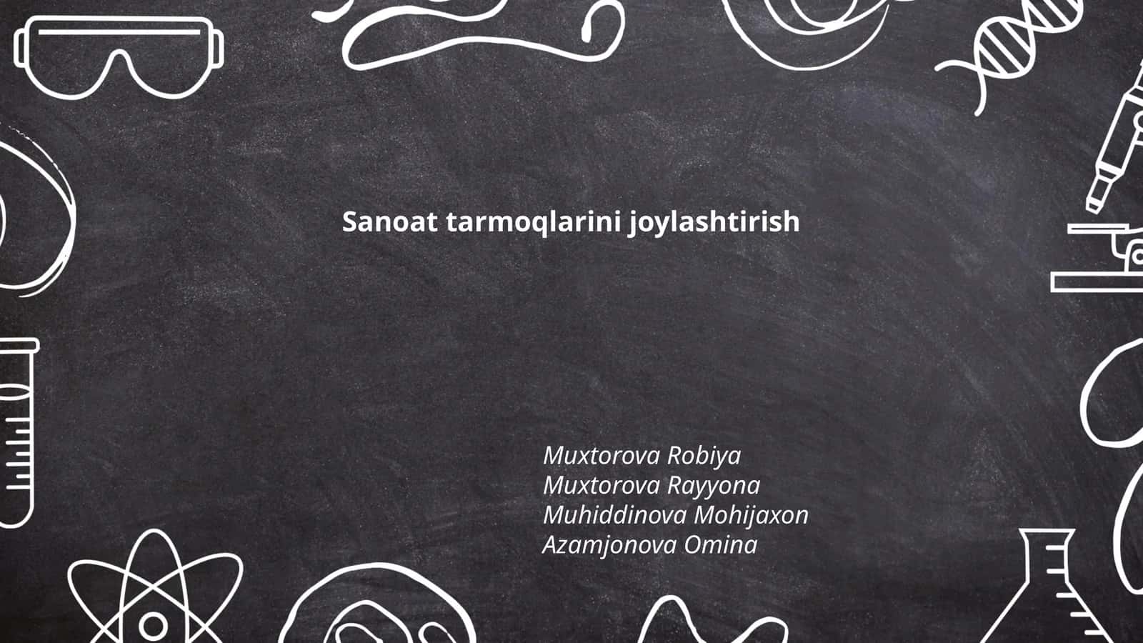 Sanoat tarmoqlarini joylashtirishning nazariy asoslari 1