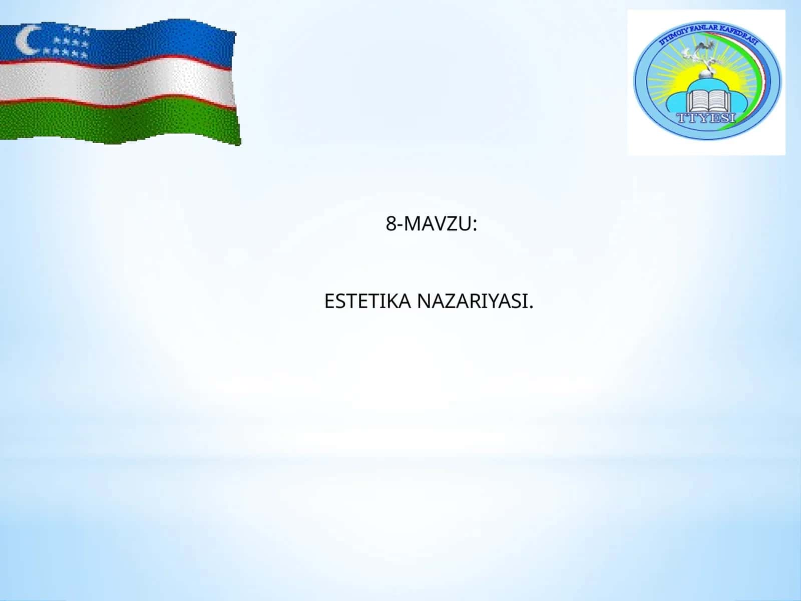 ESTETIKA NAZARIYASI 1