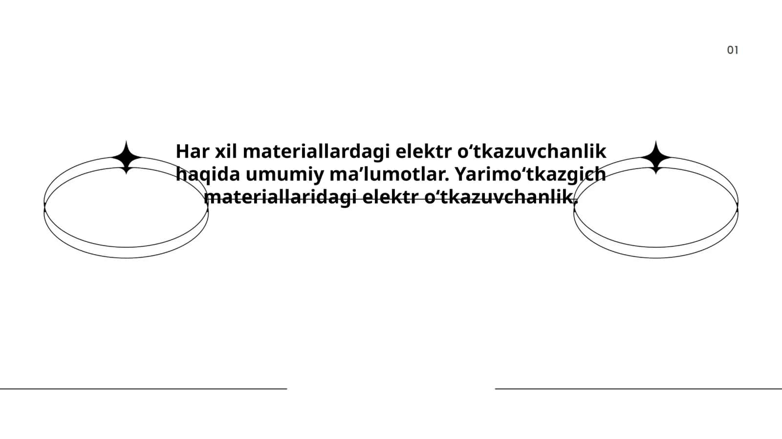 Elektr oʻtkazuvchanlik 1