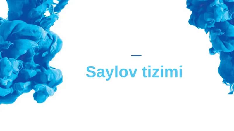 Saylov tizimi 1