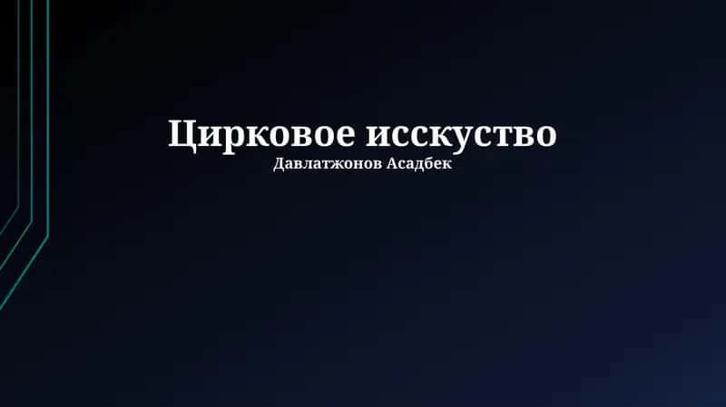 Цирковое исскуство 1