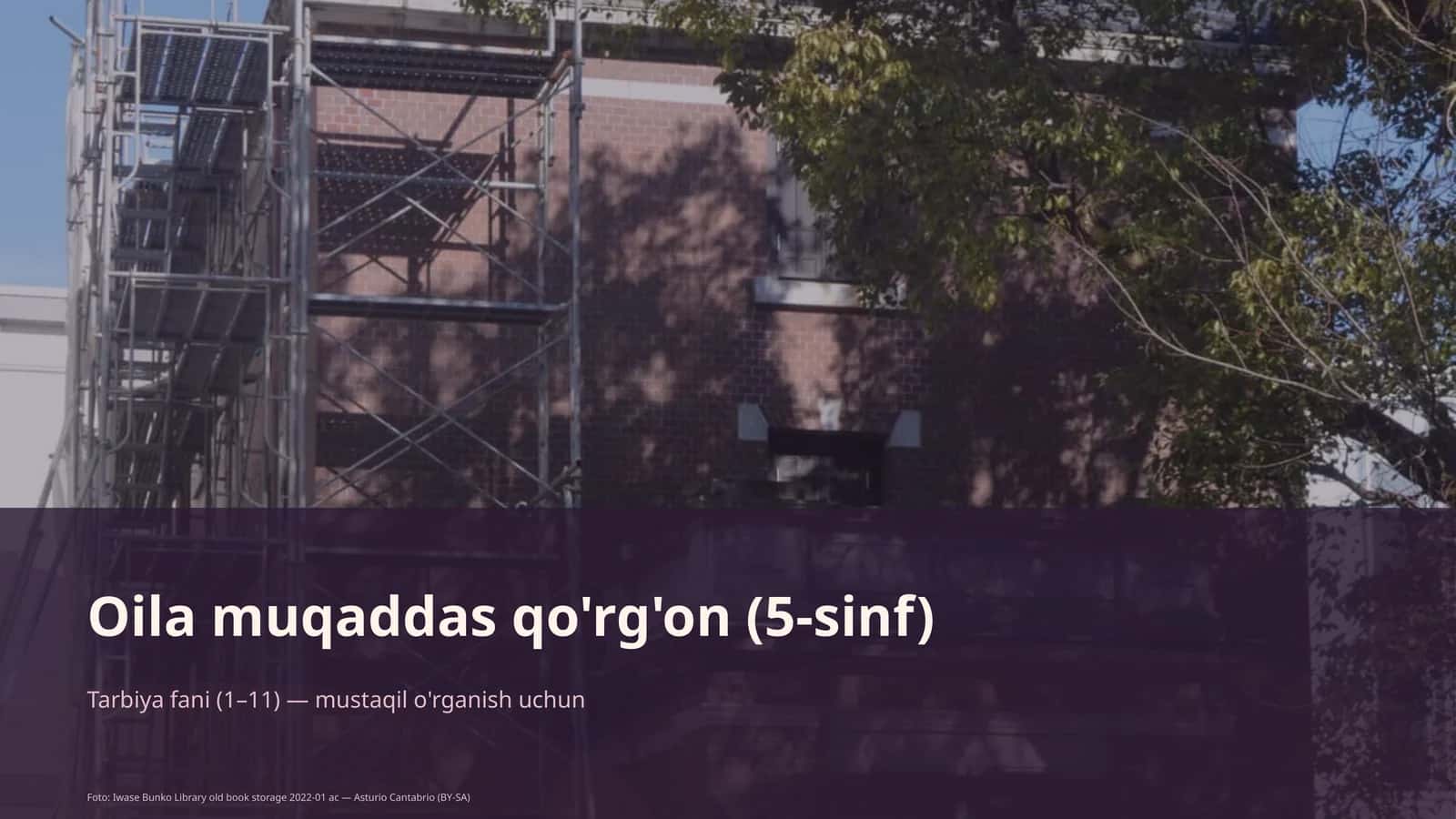 Oil muqaddas qo'rg'on (5-sinf) 1