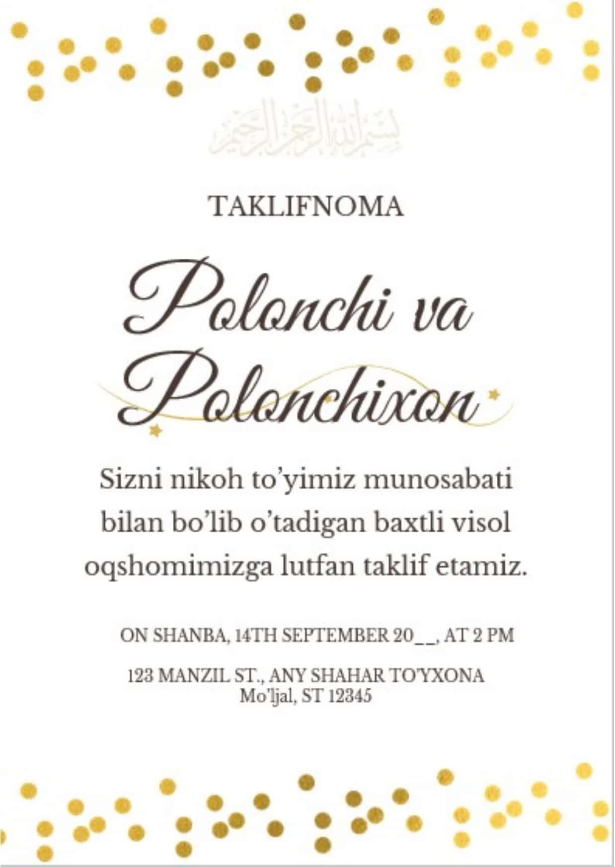 Taklifnoma SHABLON 1