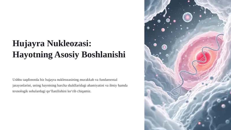 Hujayra Nukleozasi: Hayotning Asosiy Boshlanishi 1