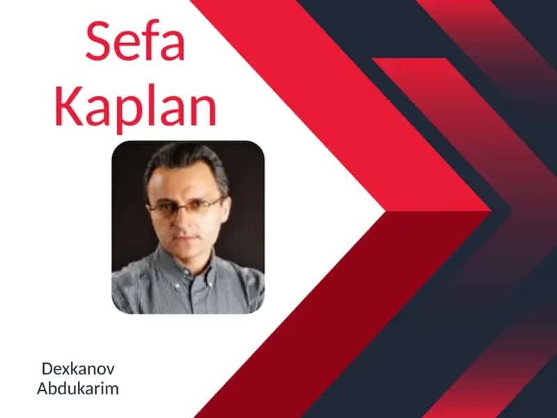 Şair ve yazar Sefa Kaplan 1