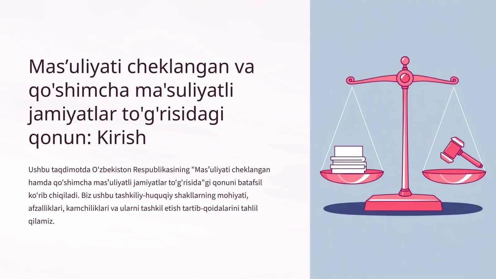 Masʼuliyati cheklangan va qo'shimcha ma'suliyatli jamiyatlar to'g'risidagi qonun 1