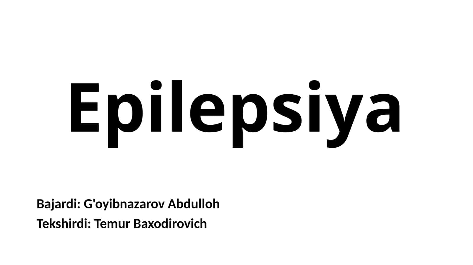 Epilepsiya 1