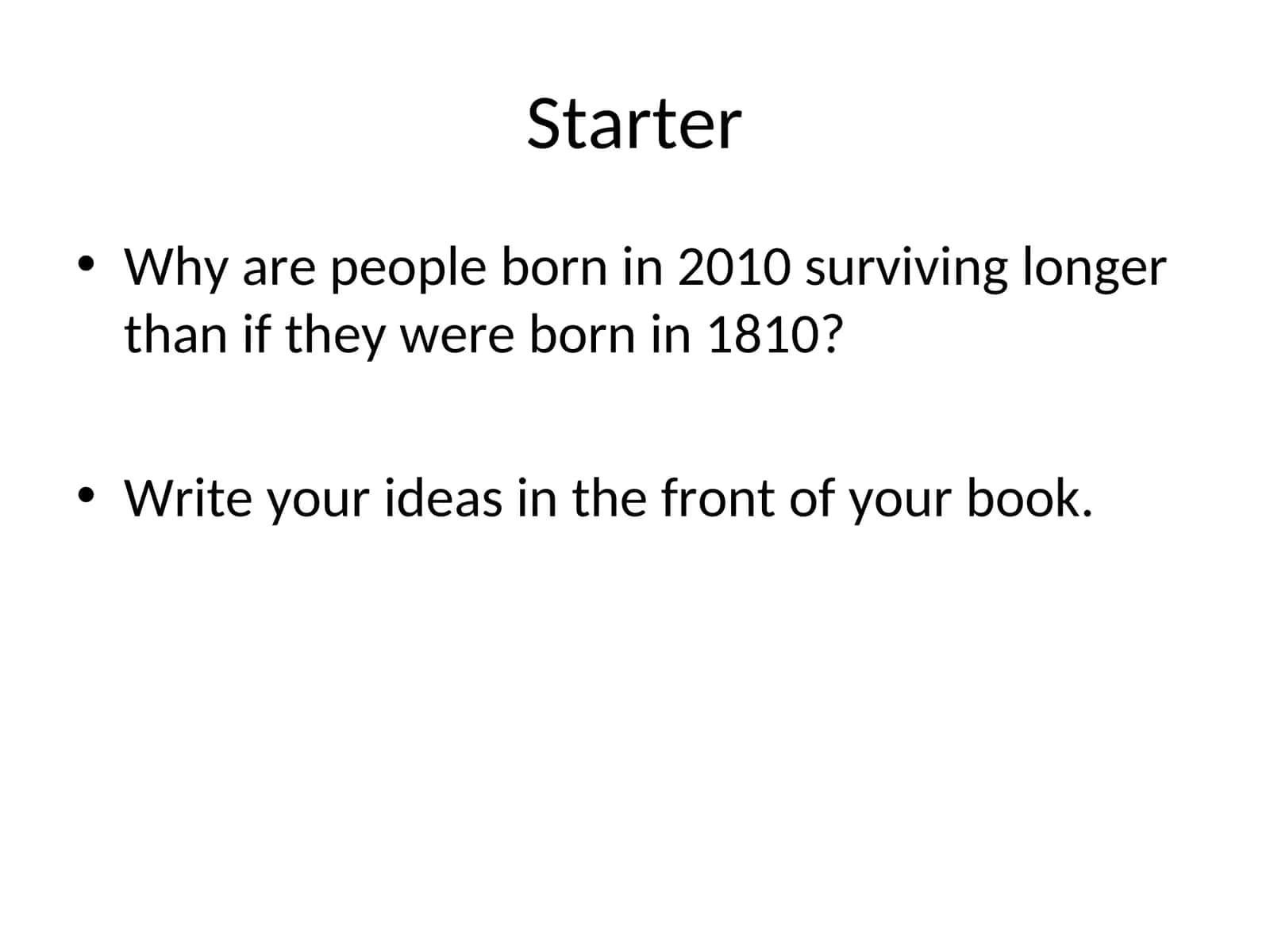Starter 1
