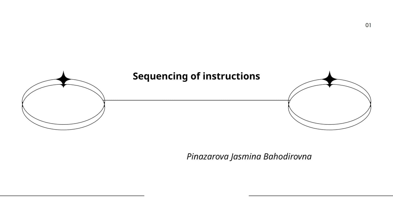 Sequencing of Instructions 1