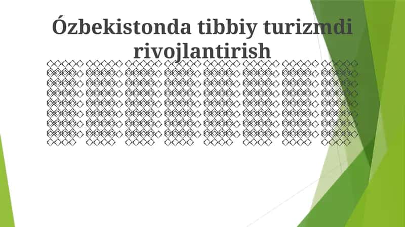Tibbiy turizm 1