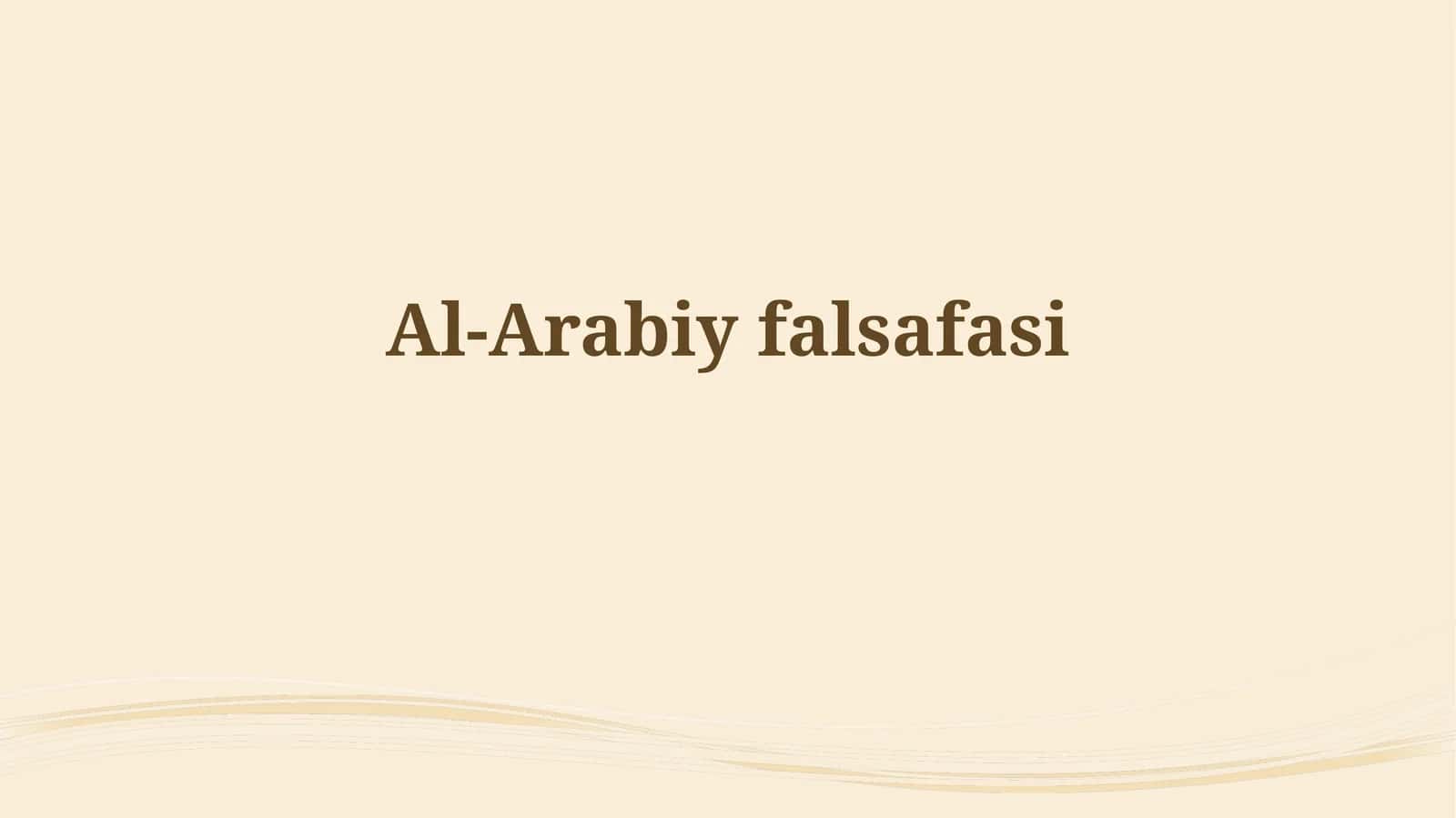 Al-Arabiyfalsafasi 1
