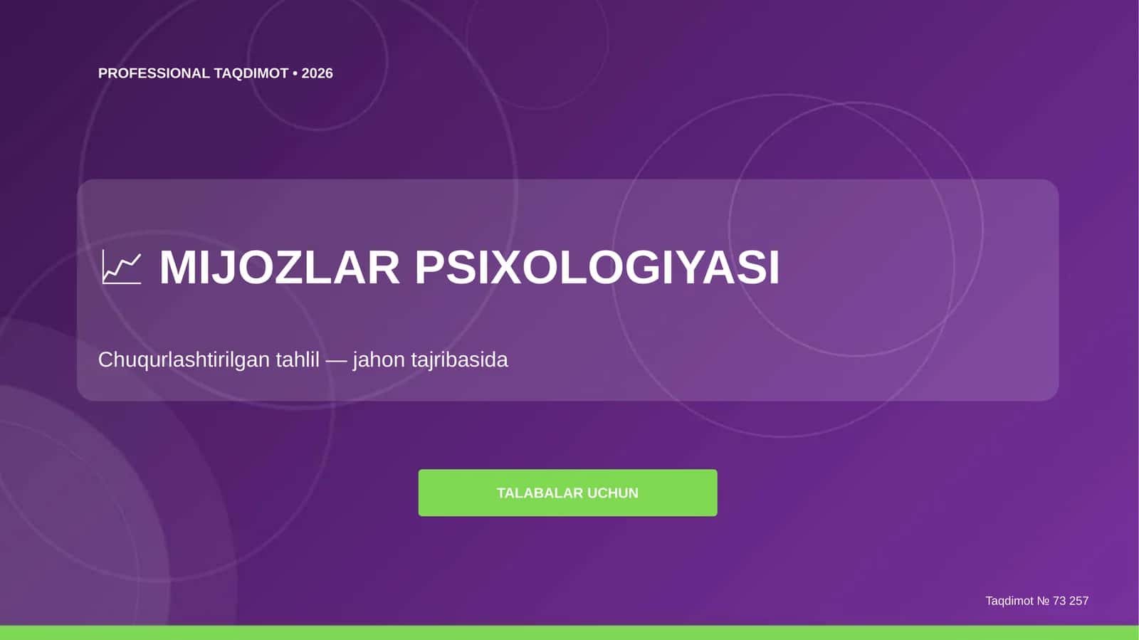MIJOZLAR PSIXOLOGIYASI 1