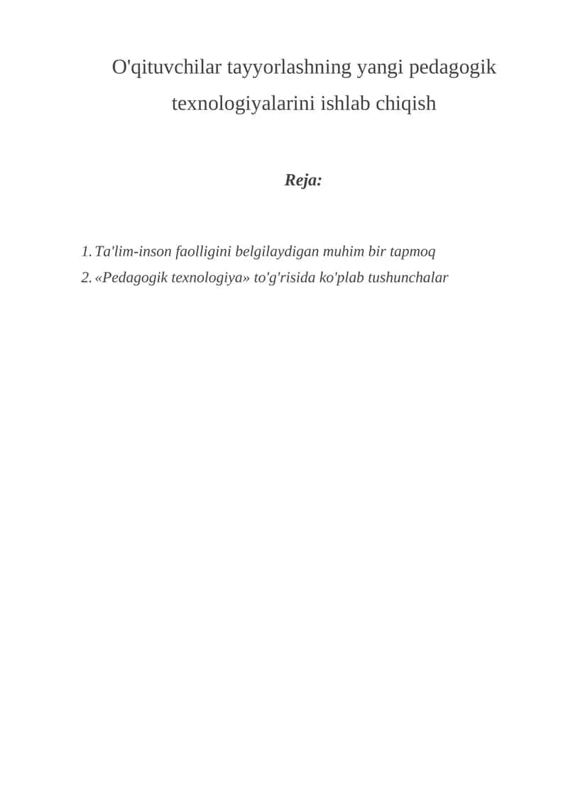 Pedagogik Texnologiya 1
