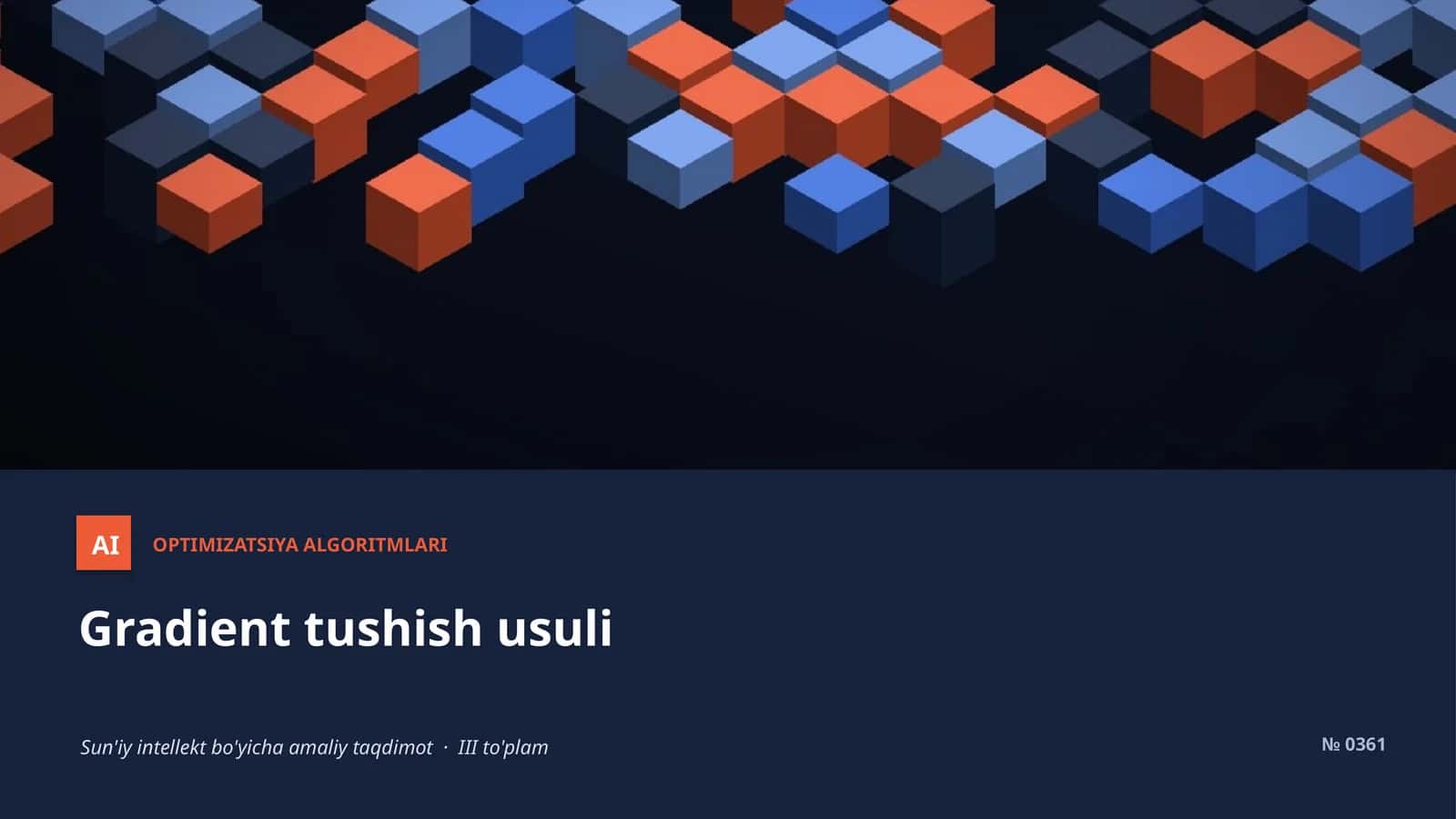 Optimizatsiya Algoritmari 1