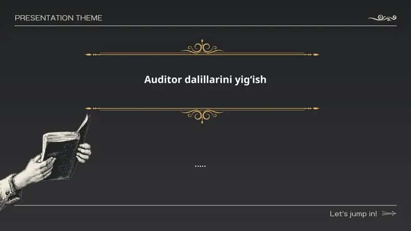 Auditor dalillarini yigʻish 1