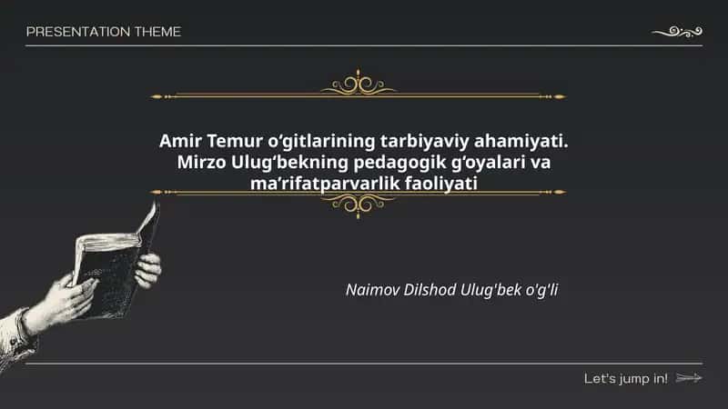 Amir Temur o‘gitlarining tarbiyaviy ahamiyati 1