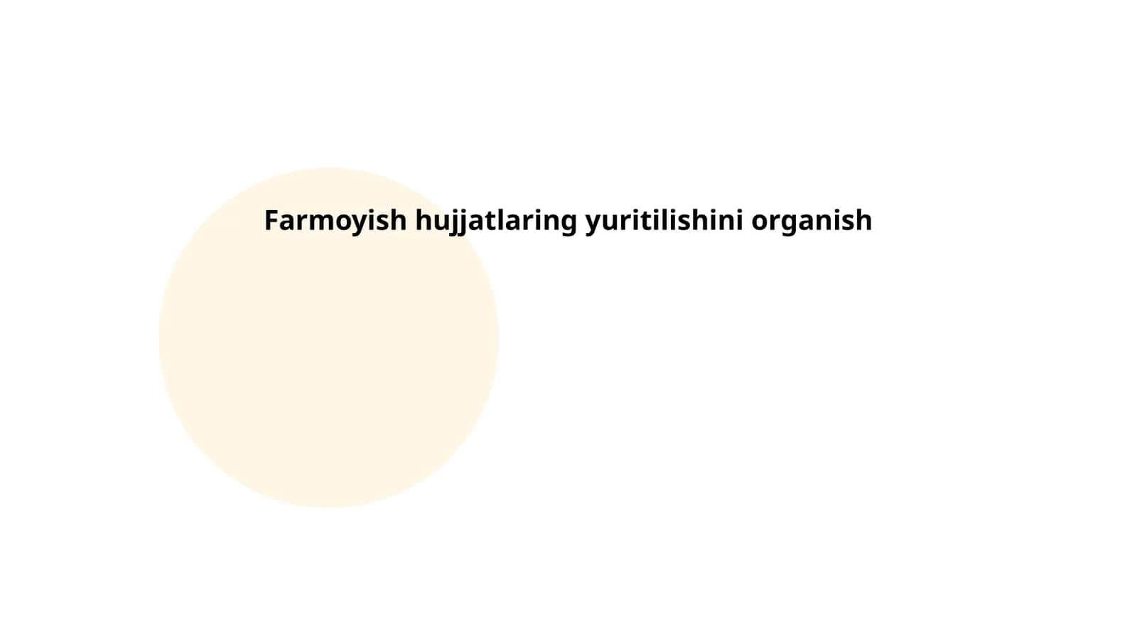 Farmoyish hujjatlaring yuritilishini organish 1