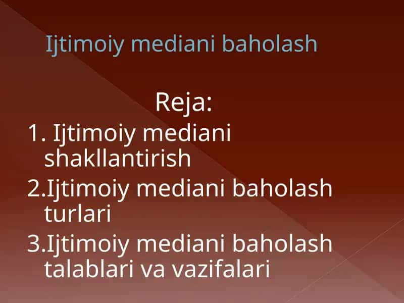 Ijtimoiy mediani baholash 1