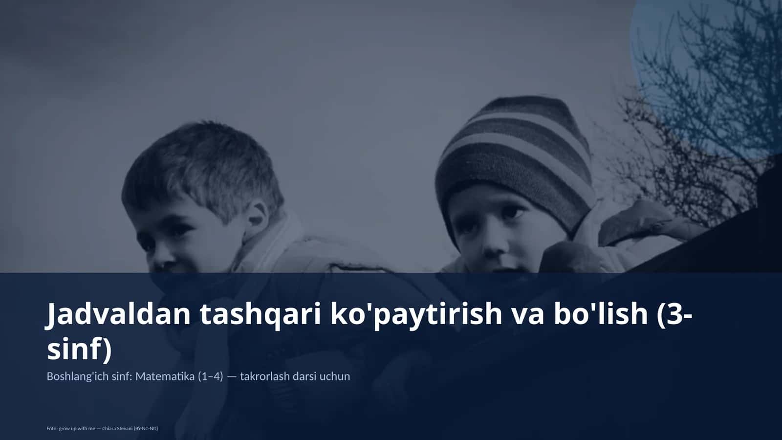 Ko'paytirish va bo'lish (3-sinf) 1