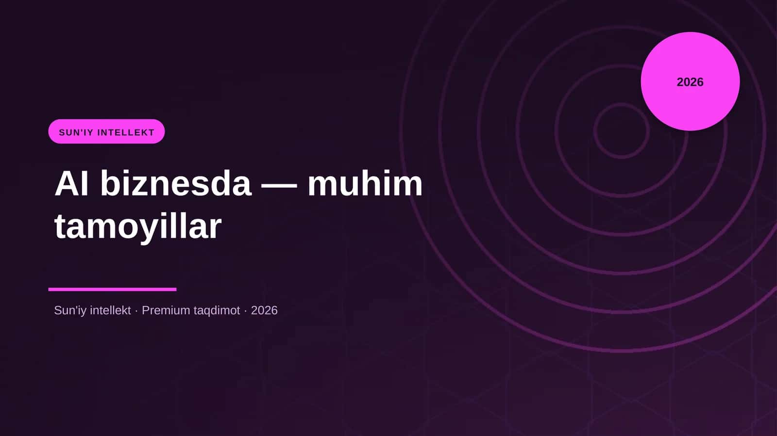 AI biznesda — muhim tamoyillar 1