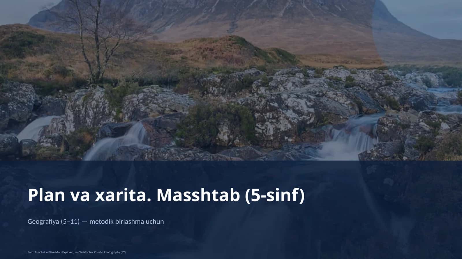 Plan va xarita. Masshtab (5-sinf) 1