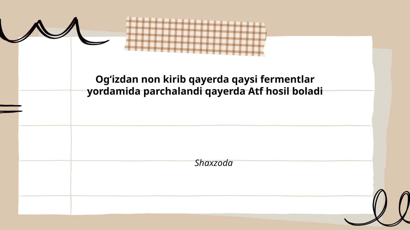 Ogʻizda nonning mexanik parchalashi va chaynash jarayoni 1