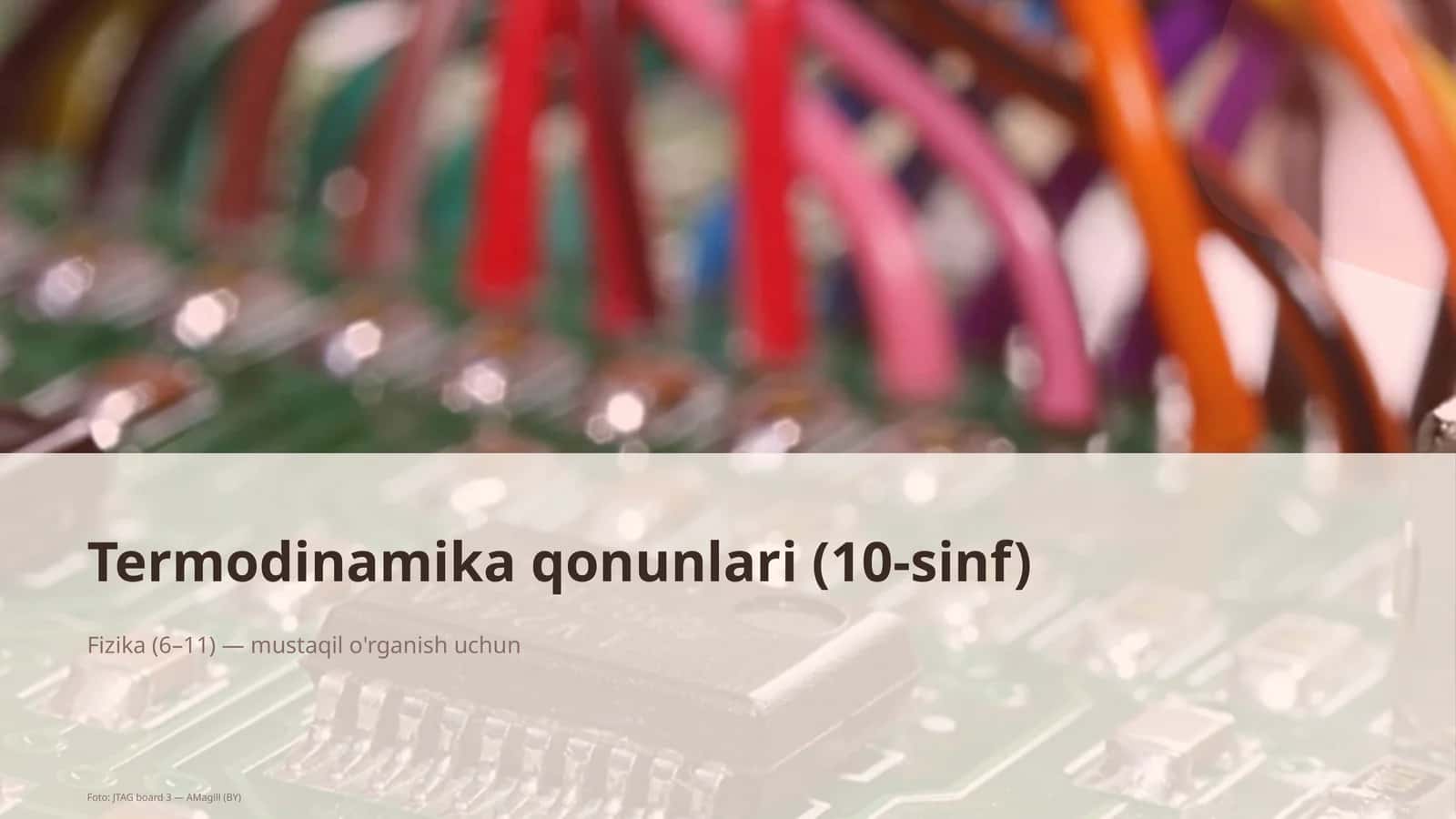 Termodinamika qonunlari (10-sinf) 1