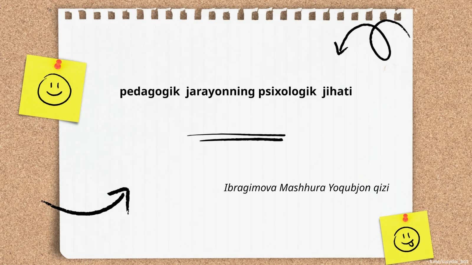 Pedagogik jarayonning psixologik jihati 1