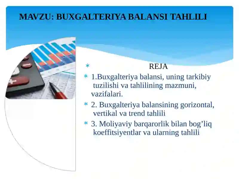 Buxgaltеriyabalansi tahlili