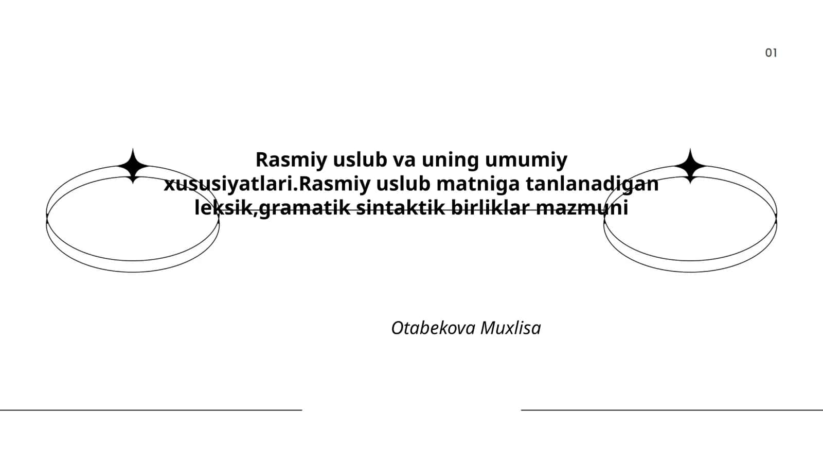 Rasmiy uslub va uning umumiy xususiyatlari 1
