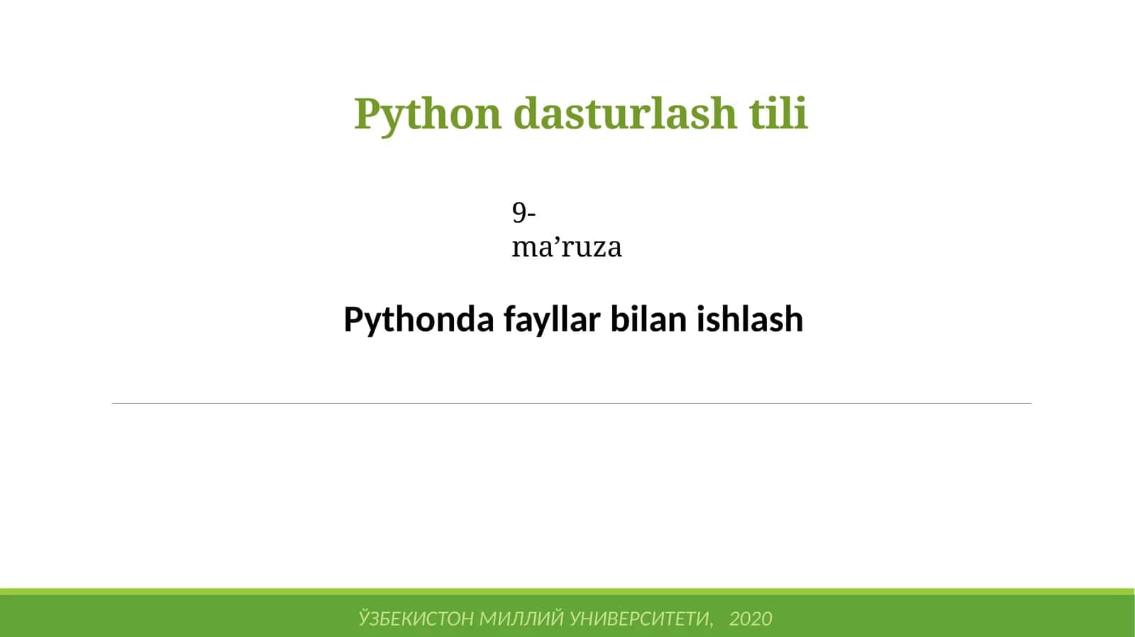Pythondasturlashtili 1