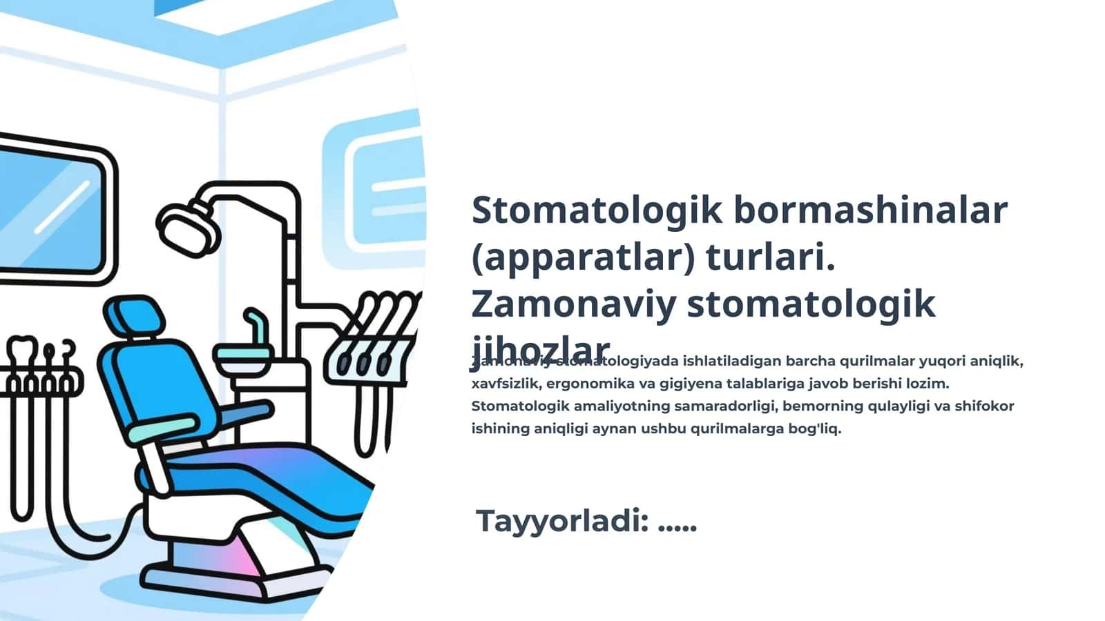 Stomatologik bormashinalar (apparatlar) turlari 1