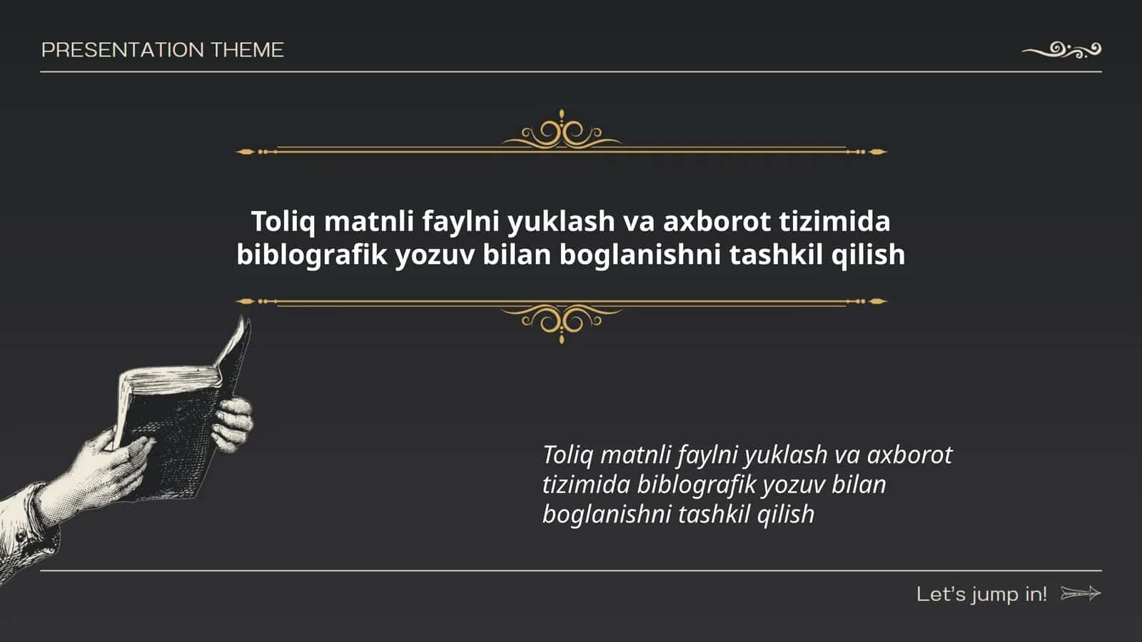 Toliq matnli faylni yuklash va axborot tizimida biblografik yozuv bilan boglanishni tashkil qilish 1