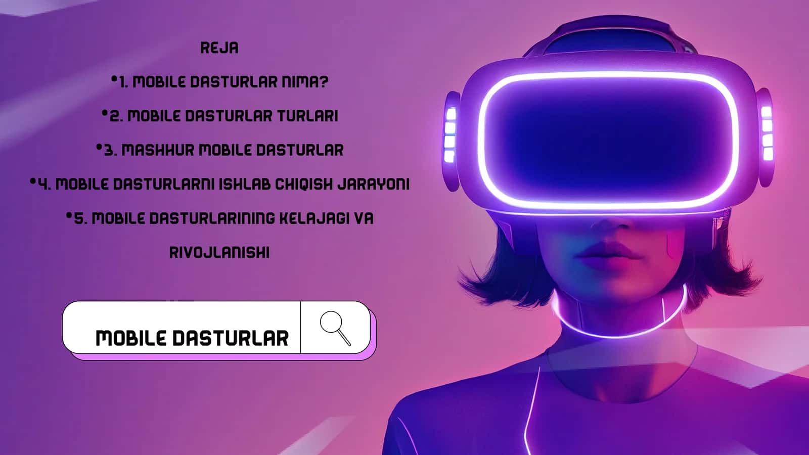 Mobile dasturlar 1