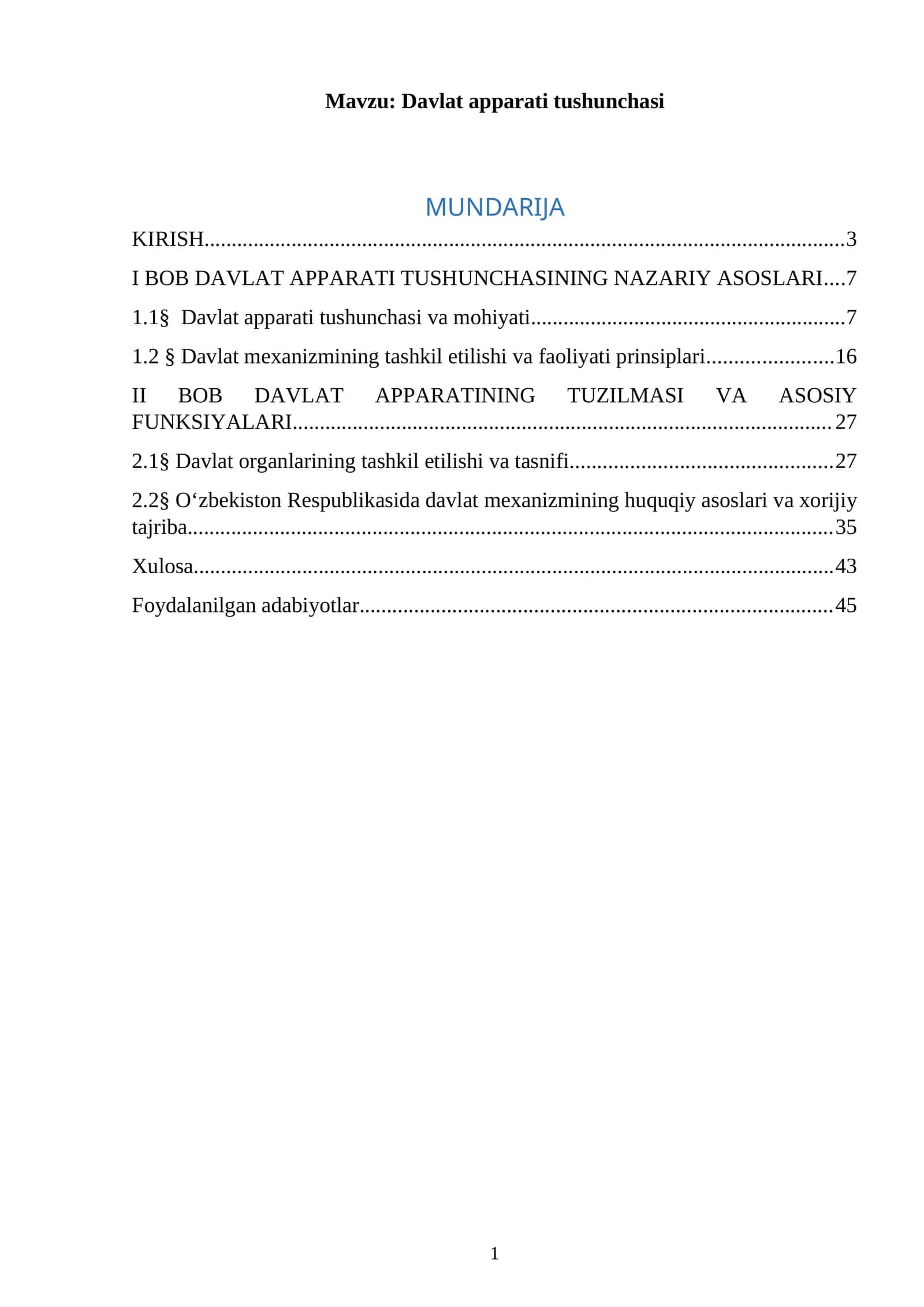 Davlat apparati tushunchasi 1