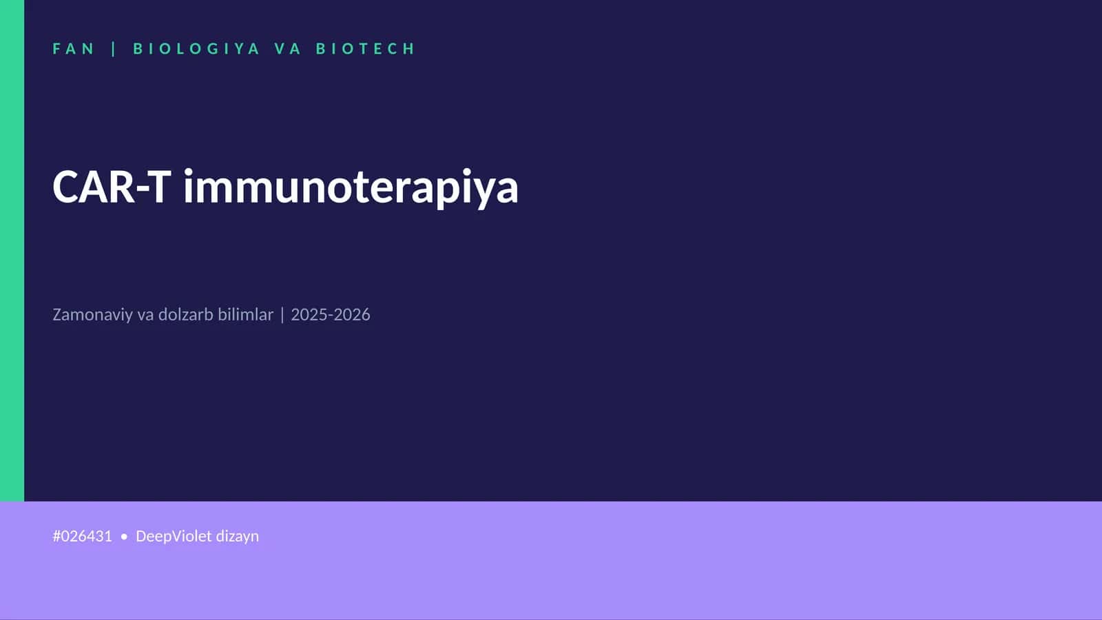 CAR-T immunoterapiya 1