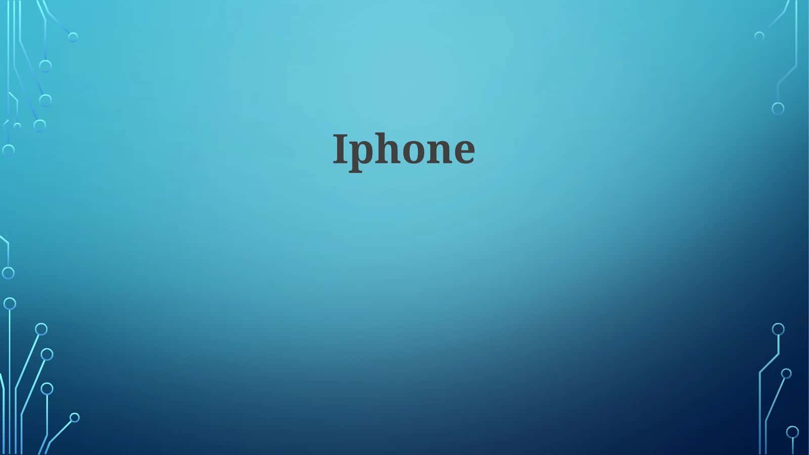 "iPhone" ning evolyutsiyasi ingliz tilida 1
