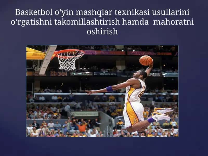 Basketbol o‘yin mashqlar texnikasiusullarini o‘rgatish 1