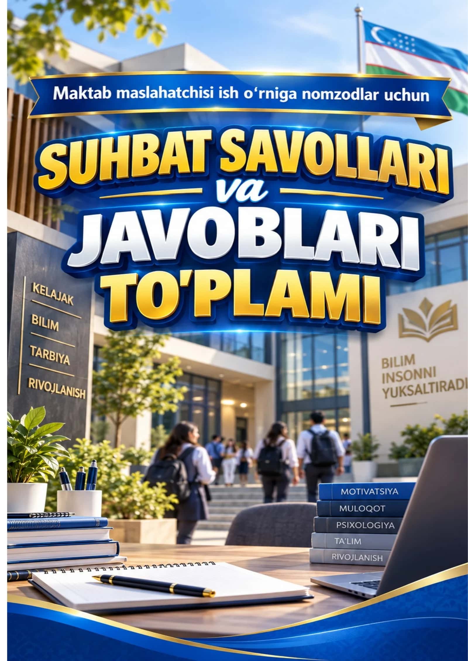 2026 Maktab Maslahatchisi Suhbat Savollari va Javoblari 🎓 | 60 ta Tayyor Savol-Javob 1